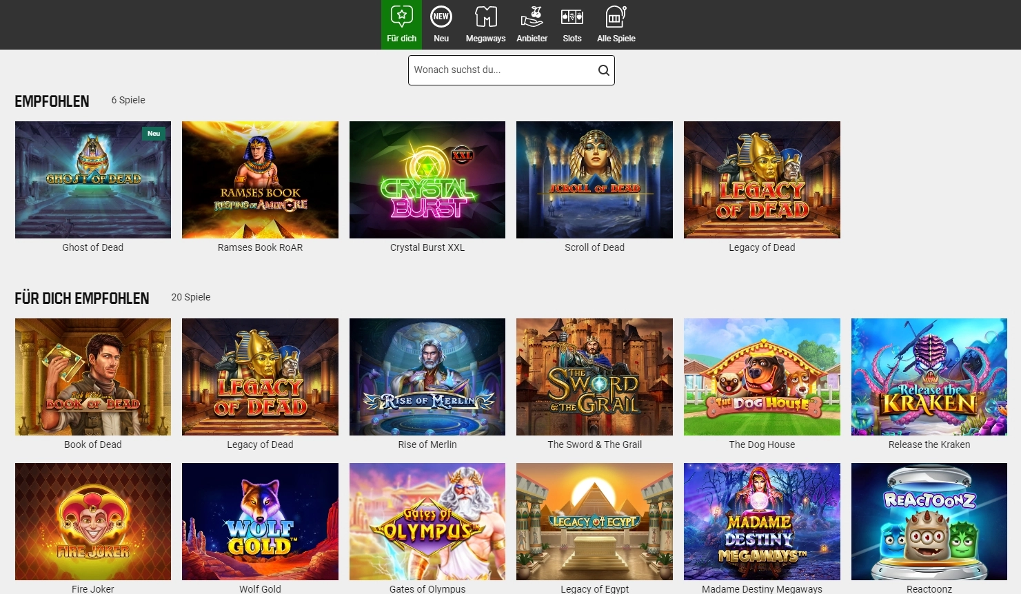 Unibet Spielautomaten