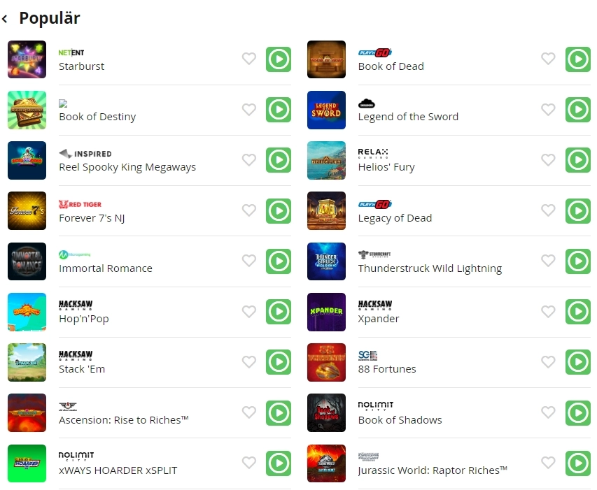 Casigo casino spiele