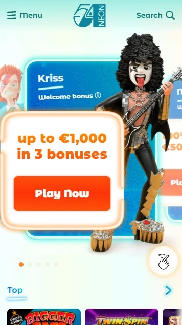 Neon54 Casino Mobile