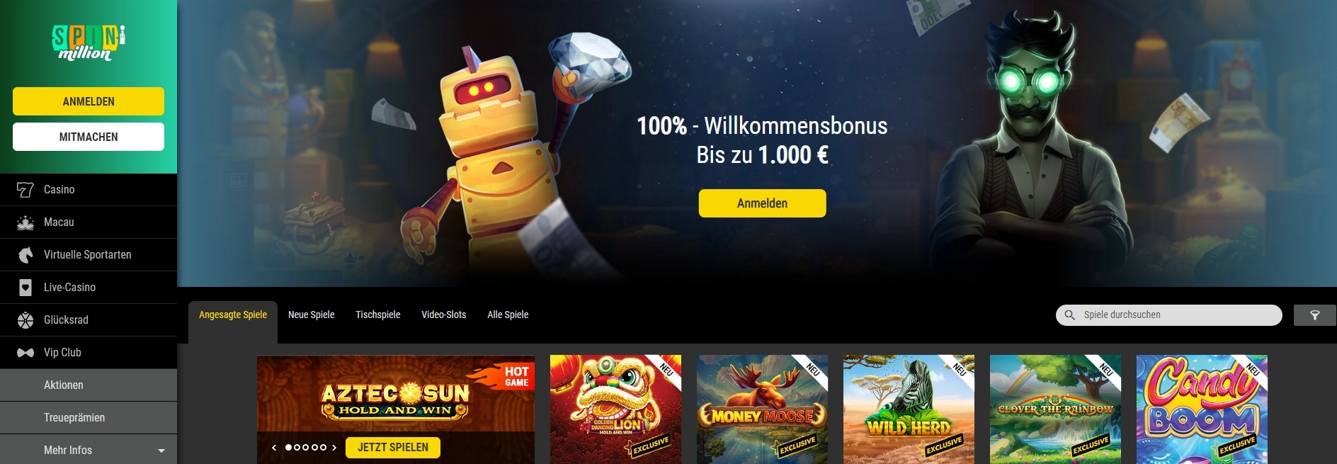 spin million casino review