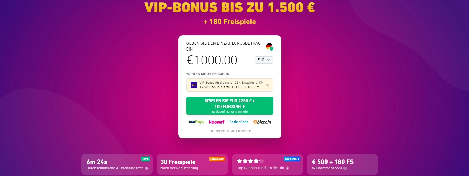 Bitcoin Casino login