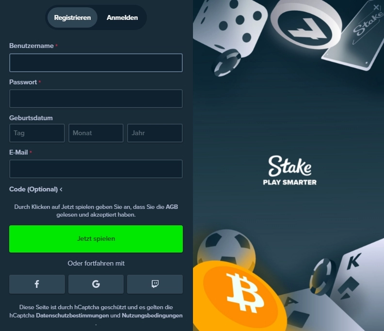 stake casino login