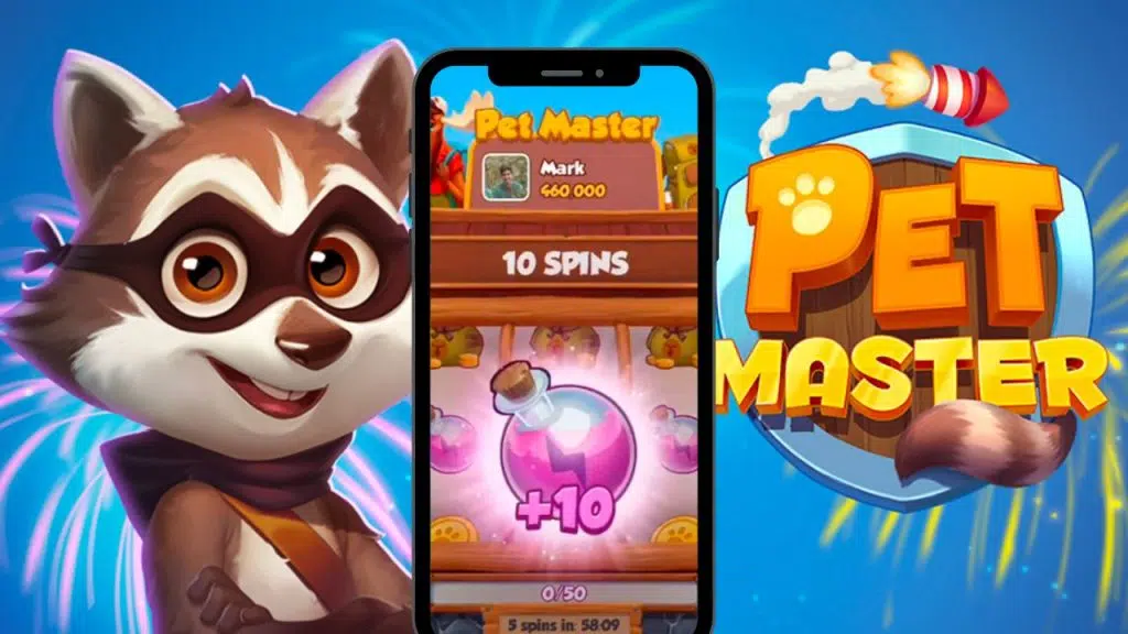 pet master free spins link