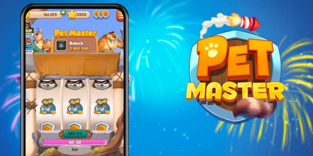 pet master free spins