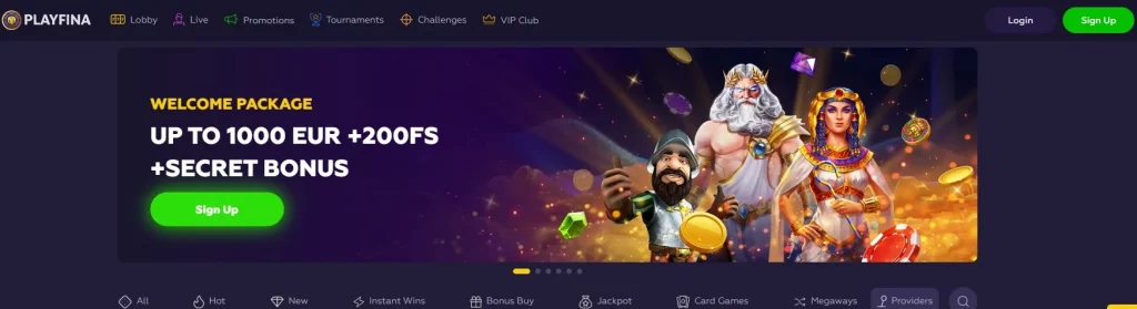 Playfina Casino recenzie